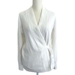 J. Crew Cream V-Neck Sweater